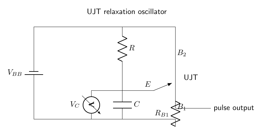 UJT relaxation oscillator circuit